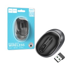 Hoco Wireless Mouse GM34 Business Dual-Mode 2.4Ghz Black Metal Gray Hoco Wireless Mouse GM34 Business Dual-Mode 2.4Ghz Black Metal Gray